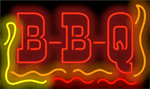 barbecue bbq neon red