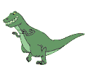 dinosaur happy running