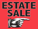 estate sale pointing finger