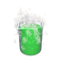 green beaker smoking