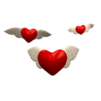 love heart wings