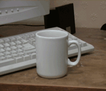man in coffee mug