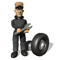 mechanic change wheel tire