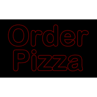 order pizza neon blink