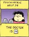 peanuts lucy doctor is in