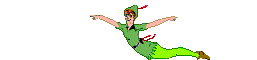 peter pan flying back and forth