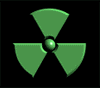 radiadiation symbol green
