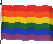 rainbow flag waving