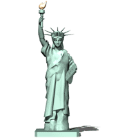 statue of liberty reads book