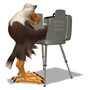 vote booth eagle